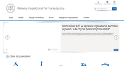 Desktop Screenshot of gif.gov.pl
